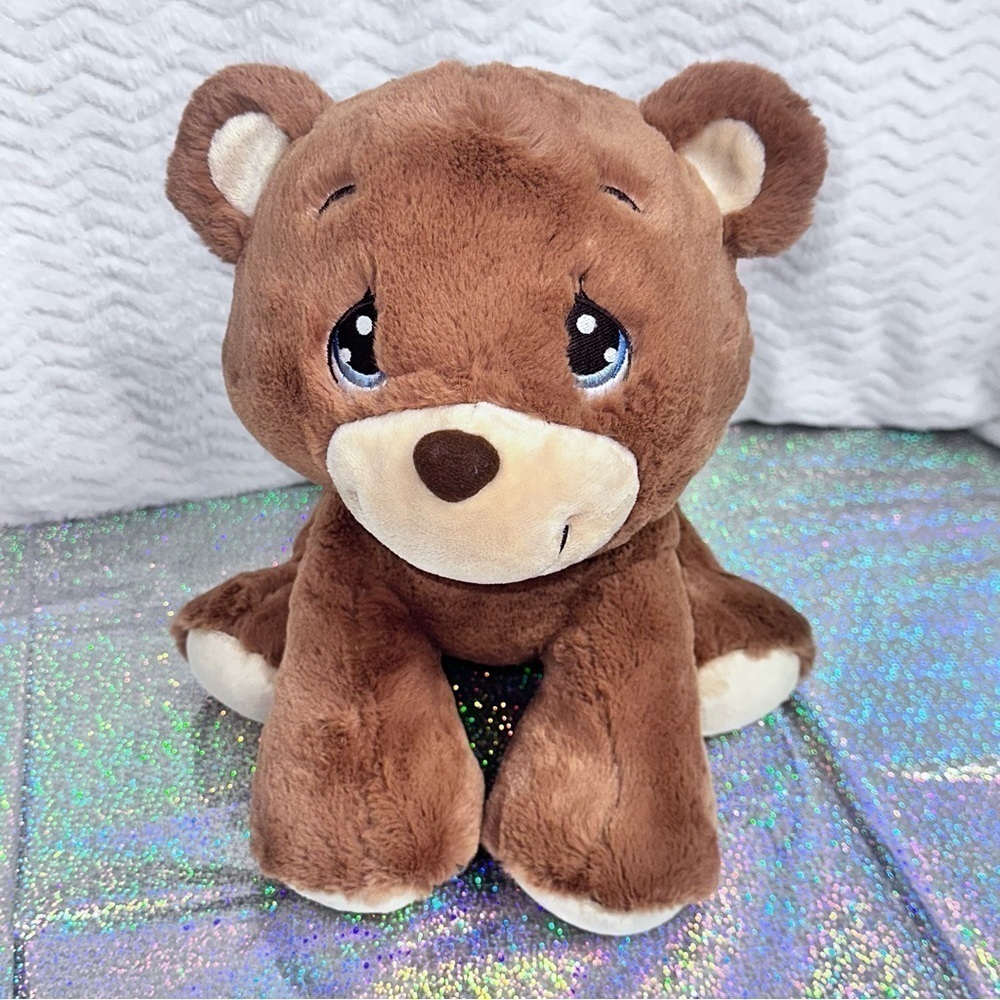 Aurora Precious Moments Charlie Bear So Beary Sweet Brown Stuffed Animal 12"